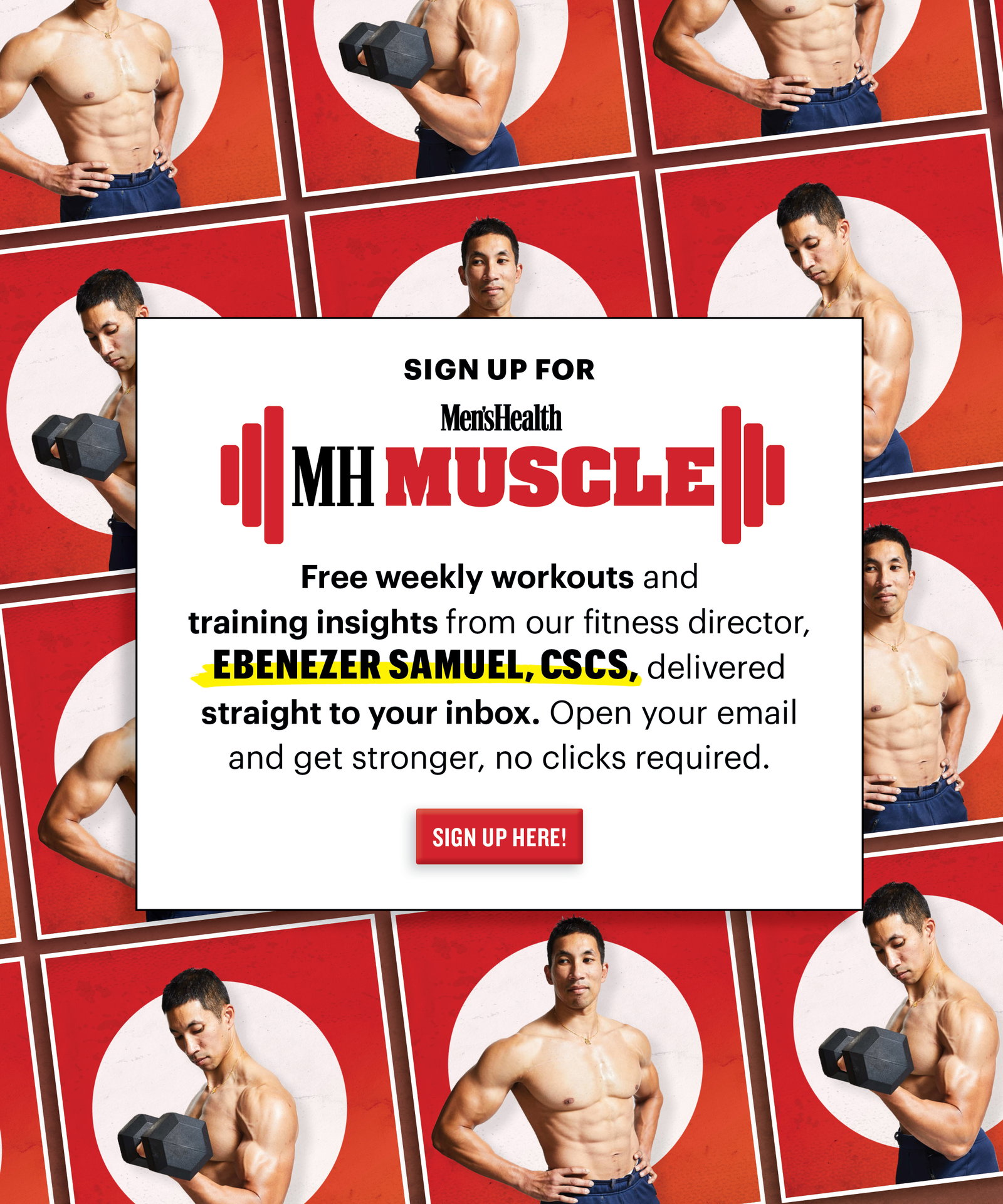 Men's Health Muscle Sign Up