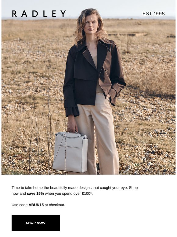 Discover everyday luxury with 15% off