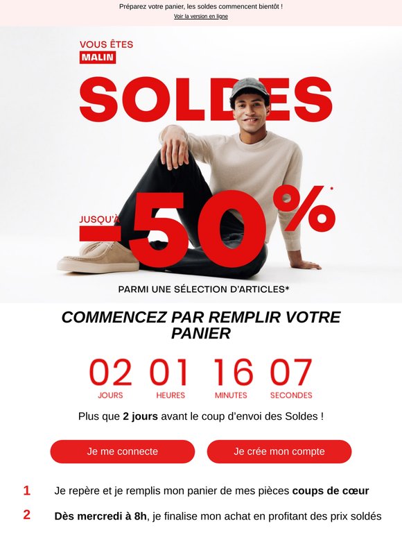 SOLDES | Le compte à rebours est lancé ! ⏳