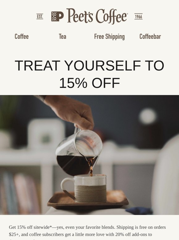 Deal alert: 15% off sitewide