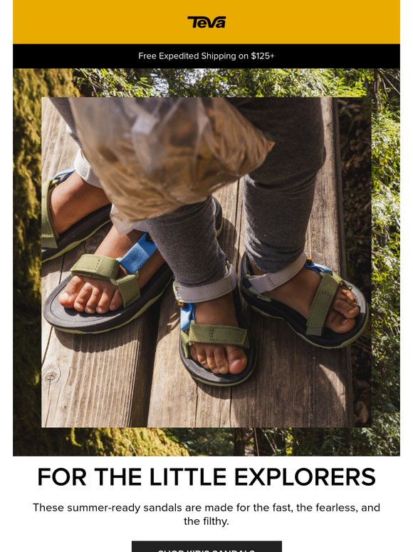 Sandals for puddle jumpers & playground pros