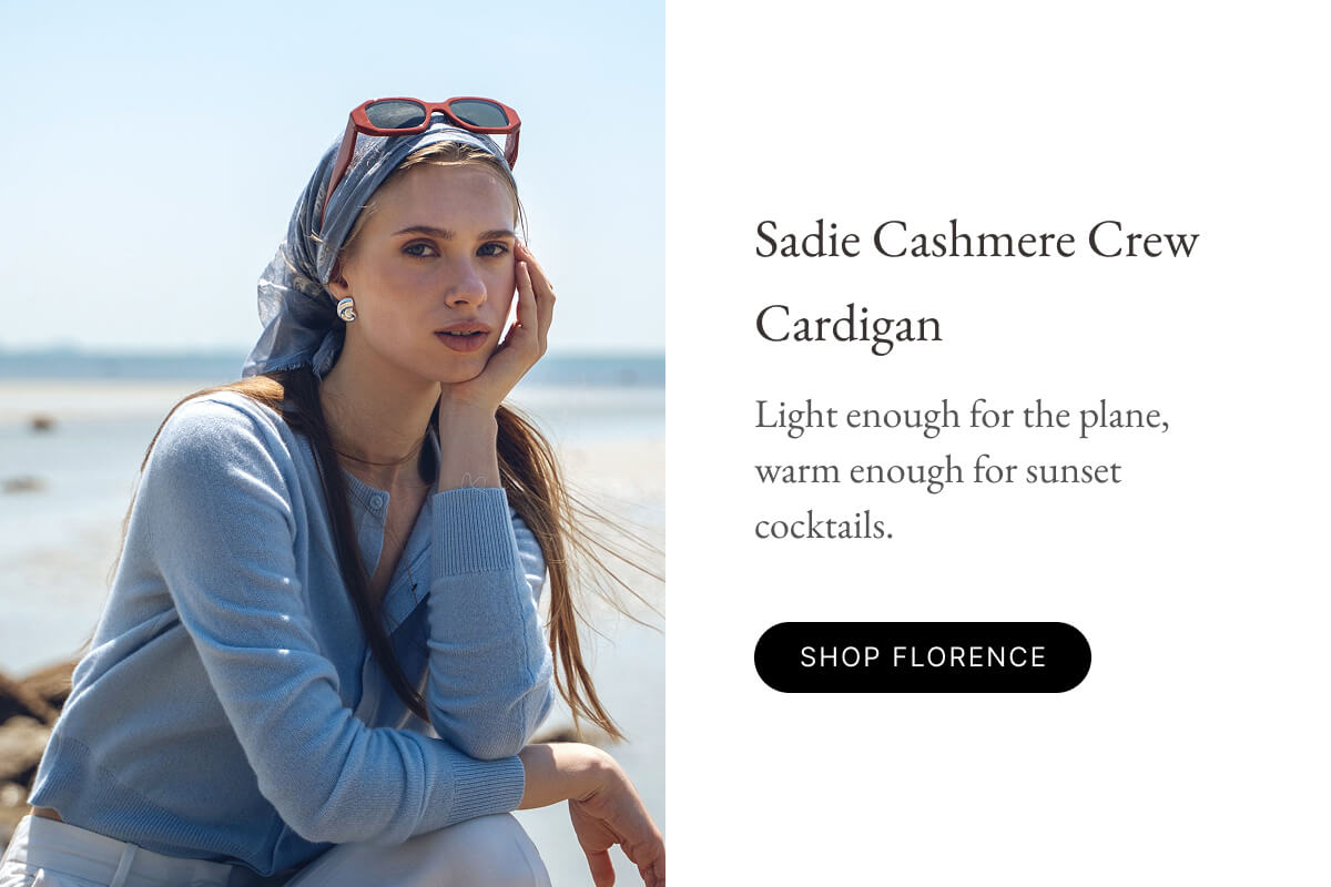 BEST SELLER | Sadie Cashmere Crew Cardigan
