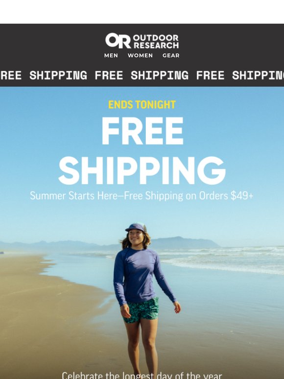 Free Shipping Ends Tonight!