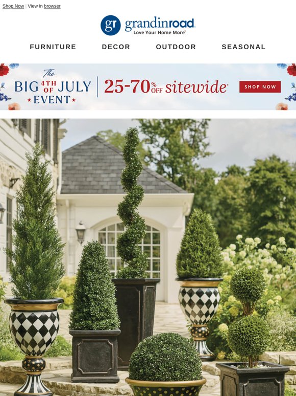 Red, White & Blue Savings 25-70% off*