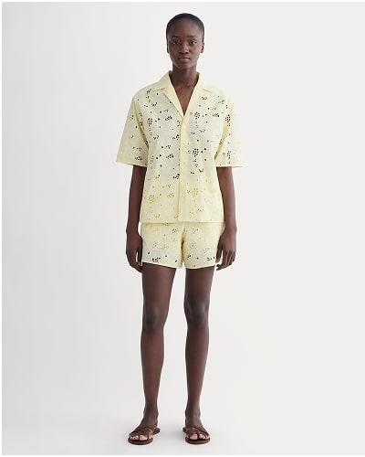 [Image]The Eyelet Pull-On Short | Light Yellow