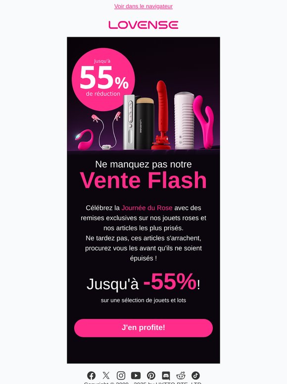 Vente Flash ! Jusqu'à 55 % DE RÉDUCTION