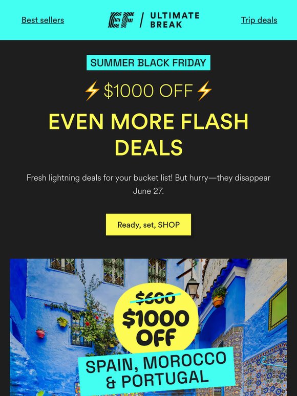 NEWS FLASH! New flash deals ⚡