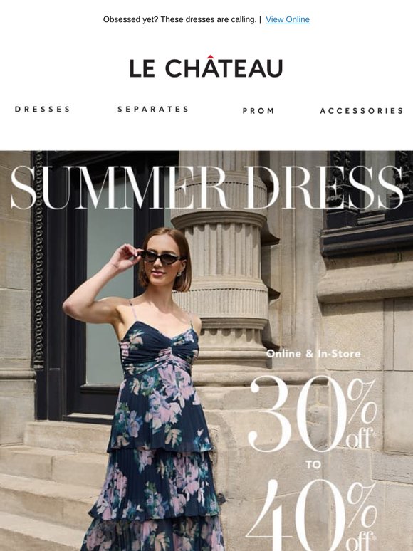 SUMMER DRESS OBSESSIONS, NOW 30-40% OFF
