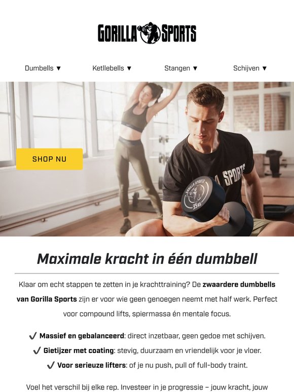 Klaar om zwaarder te trainen? 💪