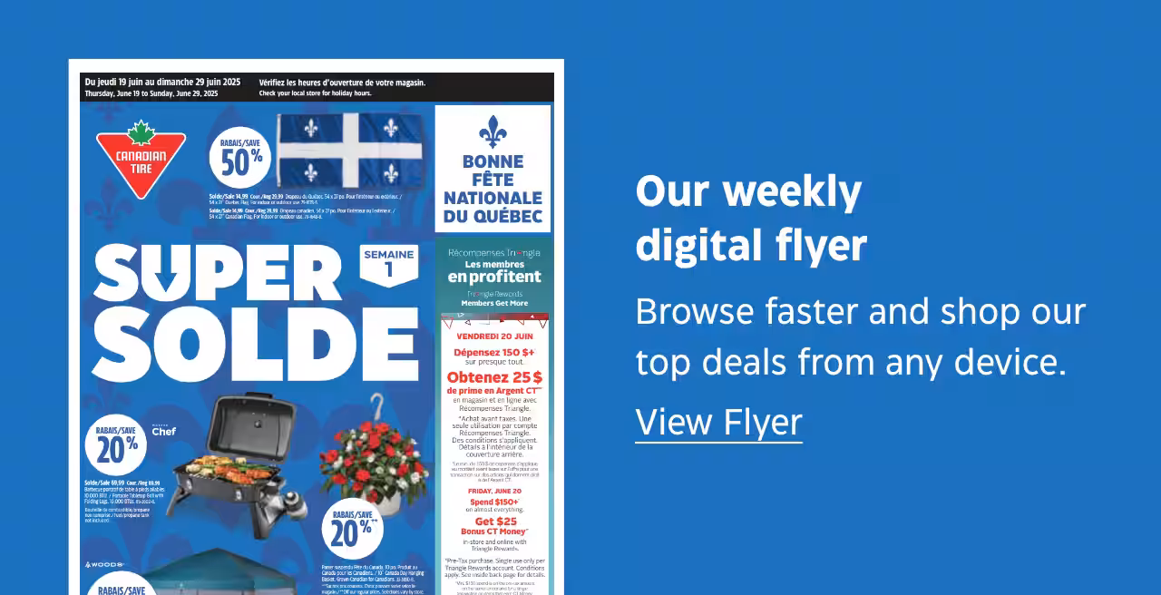 Our weekly digital flyer. Browse faster and shop our top deals from any device. View Flyer.