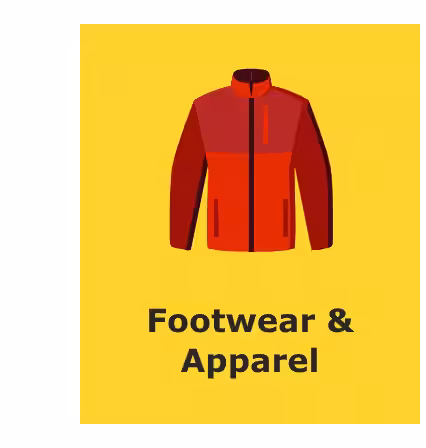 Footwear & Apparel.