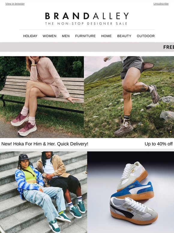 Save up to 75% on Hoka, Puma, True Religion, Ted Baker & more