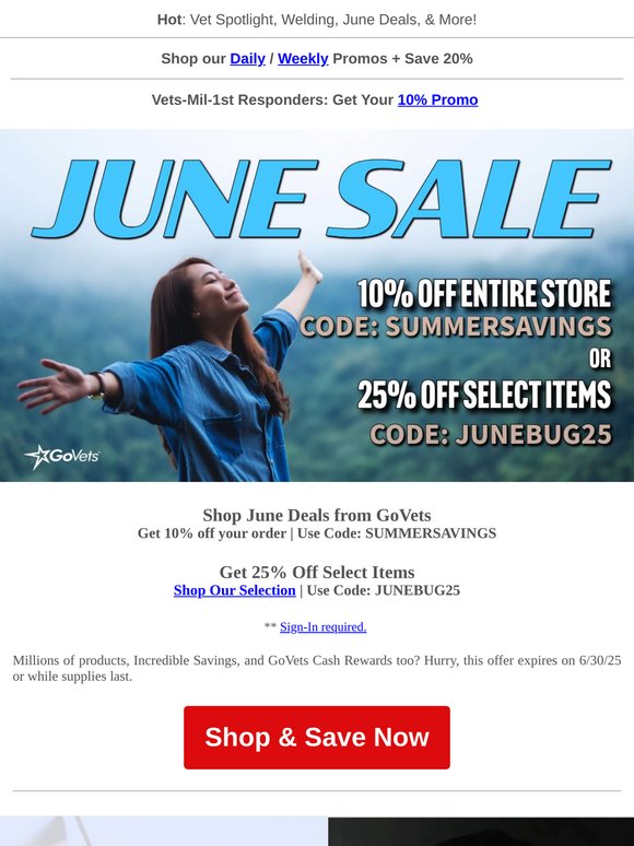 GoVets Summer Sale going on! | 10-25% off | Free Shipping