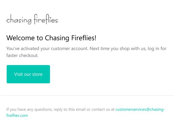 Customer account confirmation