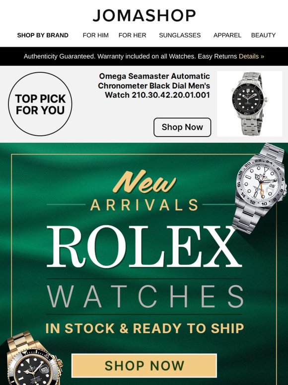 ROLEX NEW ARRIVALS: FOR YOU