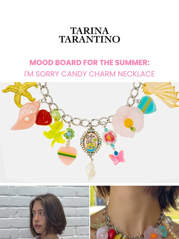 If our summer mood board was a necklace💧🔒🍓🐚