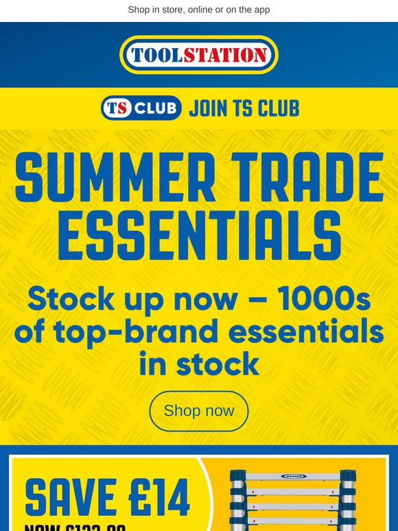 Stock up on Summer Trade Essentials