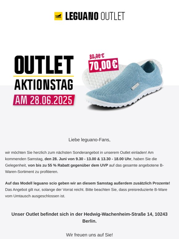 Am 28.06.2025 ist der nächste Aktionstag im Outlet Berlin