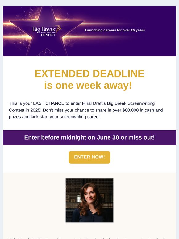 This is your LAST CHANCE to enter Big Break 2025! 😮