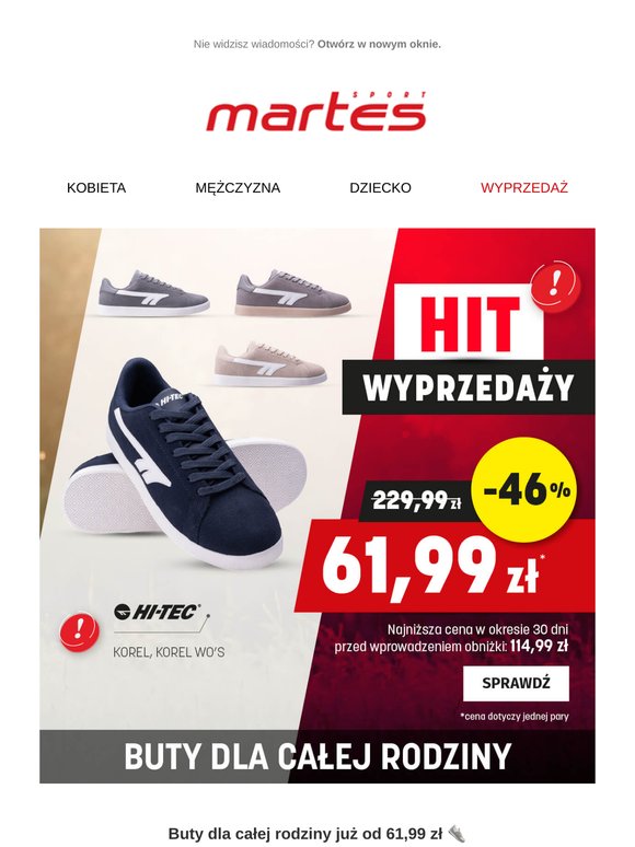 👟 HIT wyprzedaży - Buty marki Hi-Tec 🔥