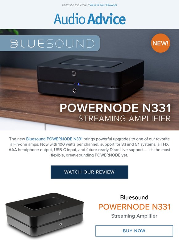 ⭐ NEW! Bluesound POWERNODE N331 - Multi-Room Music Streaming Amplifier