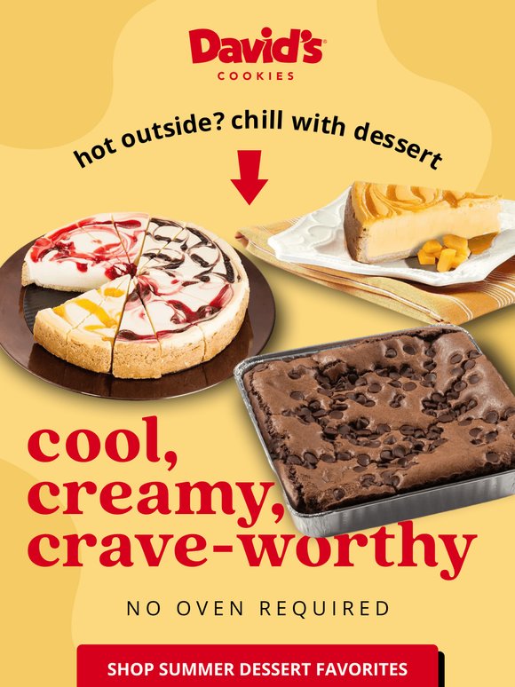 🍰 Hot Outside? Chill with Cheesecake & Brownies