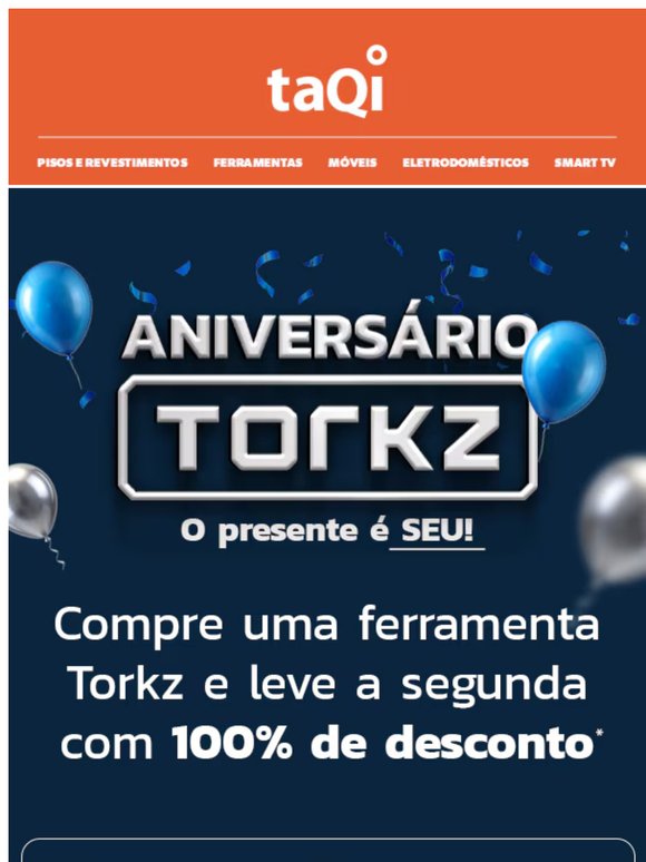 Compre uma ferramenta Torkz e leve a SEGUNDA DE GRAÇA 😱