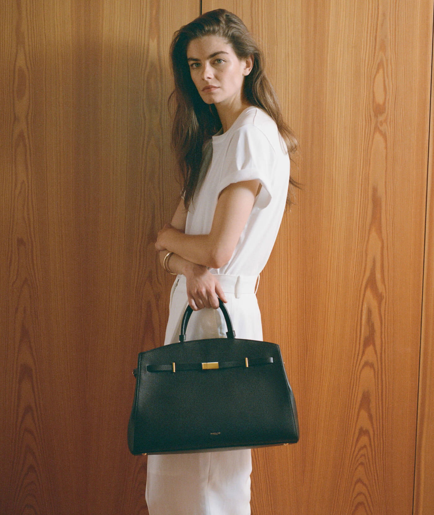 the midi hudson black small grain