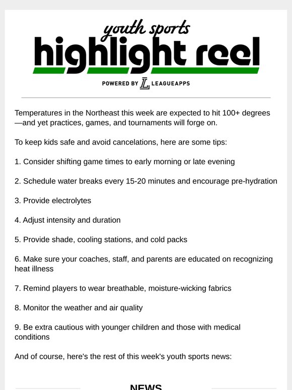 Heat wave, tips from Todd Frazier, and more