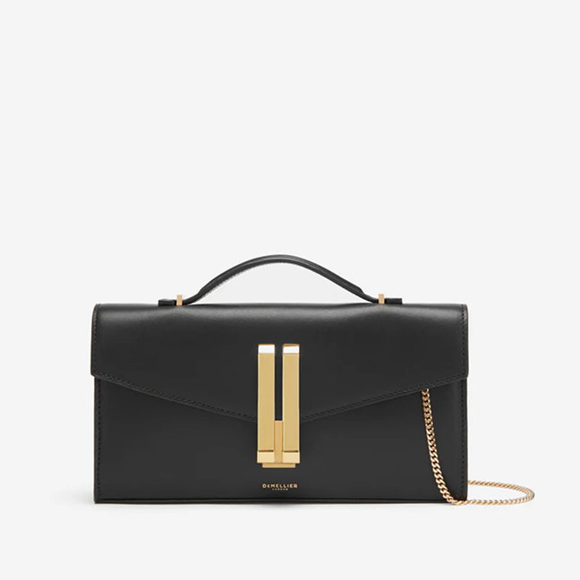 the vancouver clutch black smooth