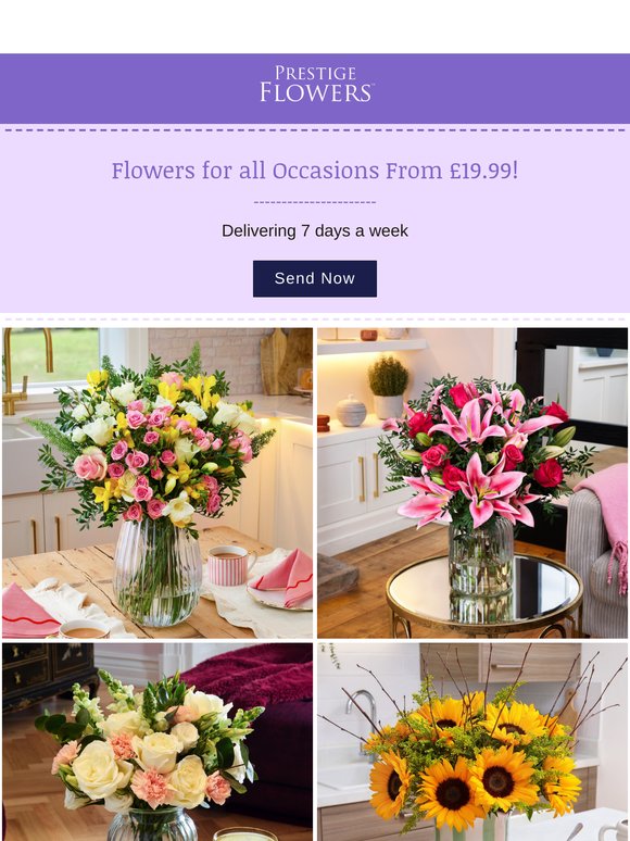 Occasion Flowers from £19.99!💐