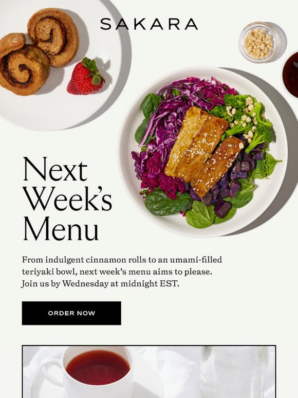 Next Week’s Menu