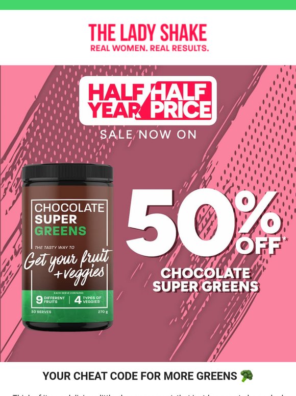 No Forks, No Fuss. Supergreens Now 50% Off 🌱
