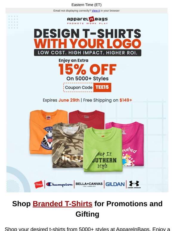 Design Your Own Custom T-shirts: 15% OFF Coupons Valid Till June 29th