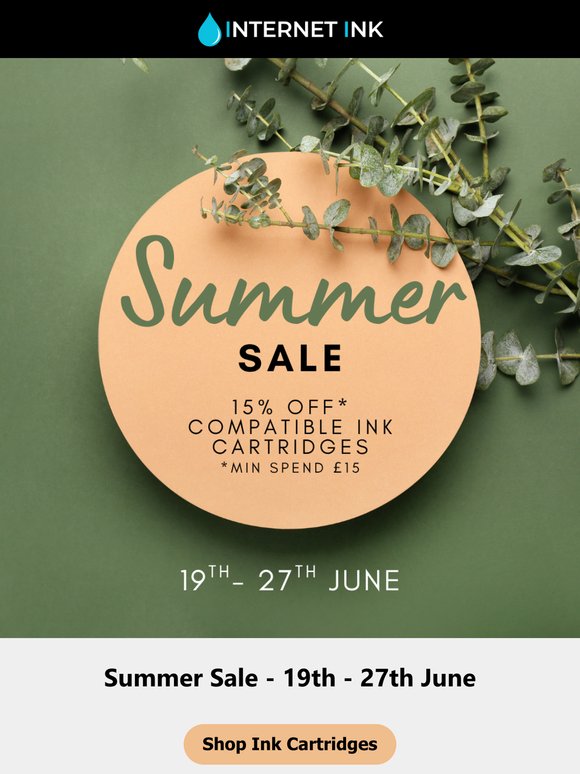 Internet Ink Summer Sale - Ending 27th June