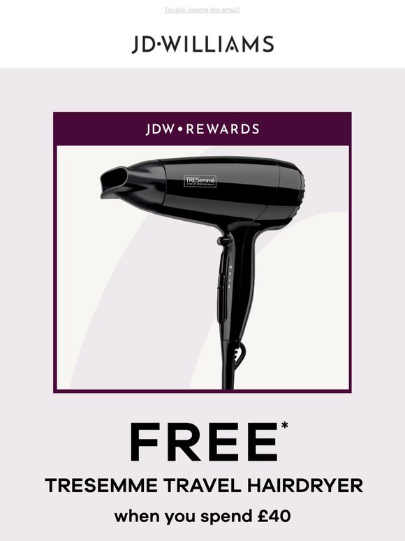 Good hair days, wherever you go 🌍 FREE Tresemmé Travel Hairdryer inside!