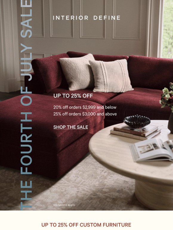 The one you want? It's up to 25% off.