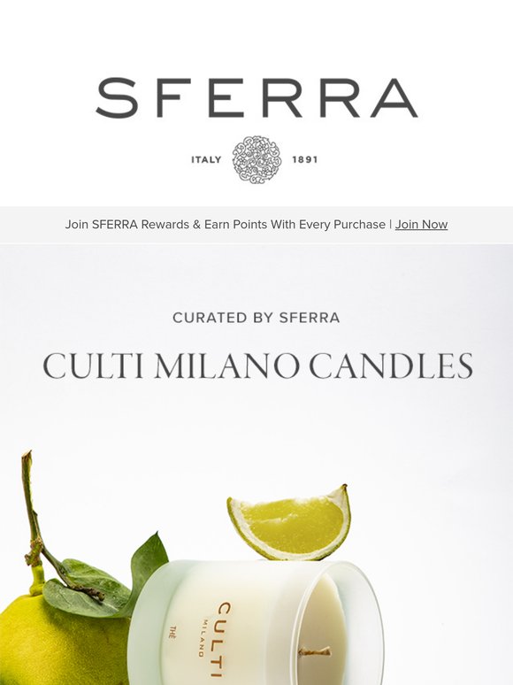Diffuser to Flame: CULTI MILANO Candles
