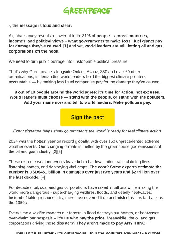 Act now, —: