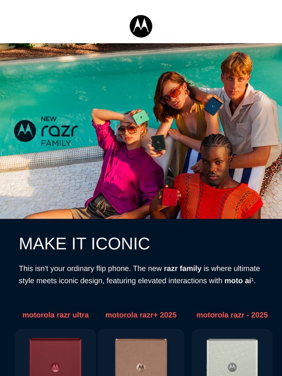 The iconic NEW razr family