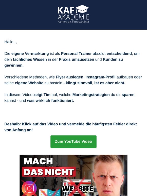 Mach nicht diese Fehler, wenn du als Personal Trainer Kunden gewinnen willst!