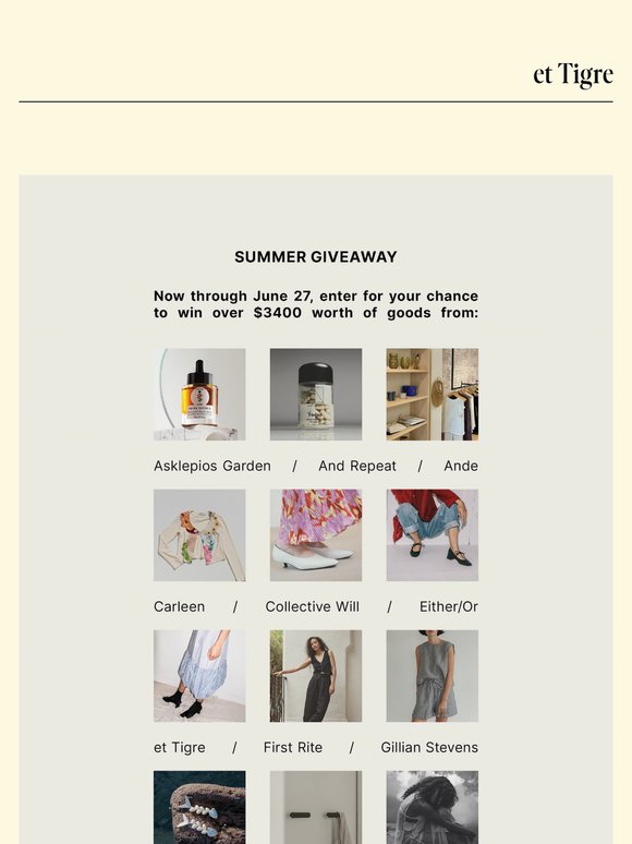 Summer Giveaway