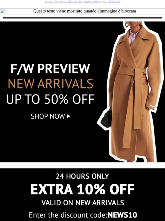 F/W Preview new arrivals + EXTRA discount