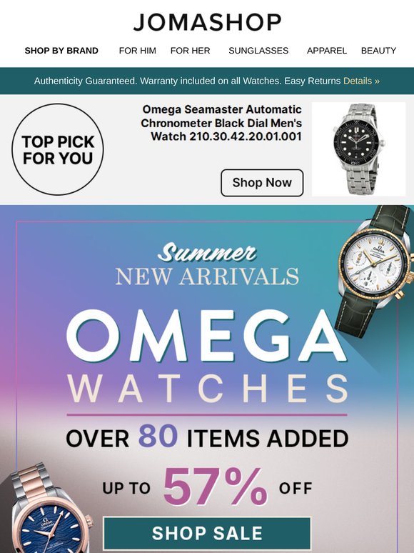 Ooops... OMEGA WATCHES: 80+ Deals Added!