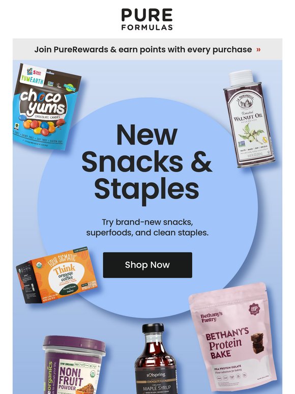 Pureformulas Website PureFormulas: Explore our latest: Smart snacks, superfoods, and more ...
