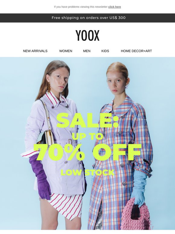 LOW STOCK! These styles at up to 70% OFF are going fast...
