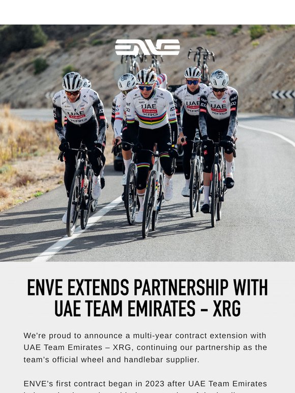 ENVE Extends Partnership With UAE Team Emirates - XRG