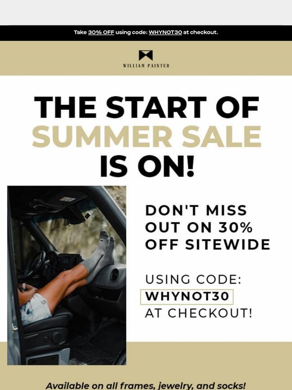 Kick Off Summer with 30% OFF! ☀️