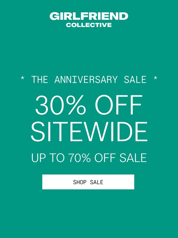 IT’S ON. 30-70% OFF EVERYTHING.
