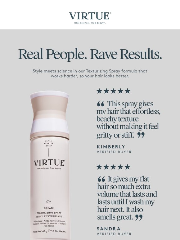 Style Meets Science with Texturizing Spray